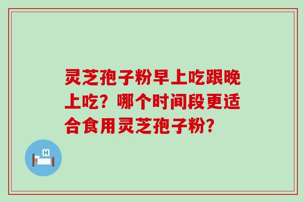 灵芝孢子粉早上吃跟晚上吃？哪个时间段更适合食用灵芝孢子粉？