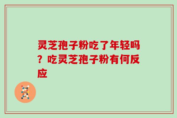 灵芝孢子粉吃了年轻吗？吃灵芝孢子粉有何反应