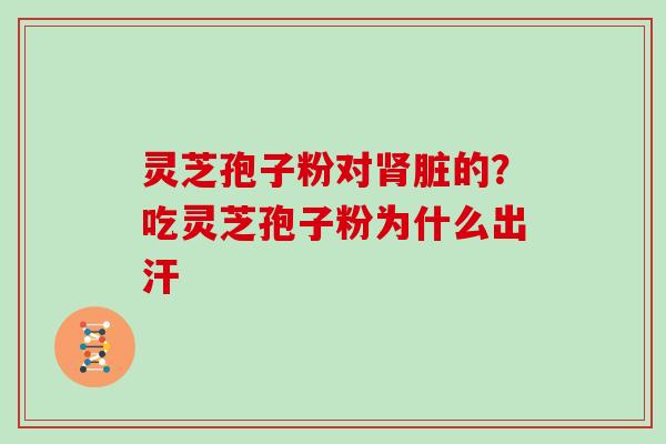 灵芝孢子粉对脏的？吃灵芝孢子粉为什么出汗