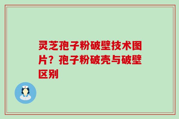 灵芝孢子粉破壁技术图片？孢子粉破壳与破壁区别