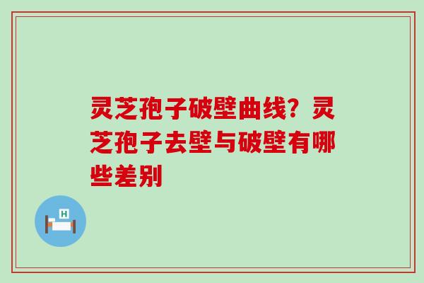 灵芝孢子破壁曲线？灵芝孢子去壁与破壁有哪些差别