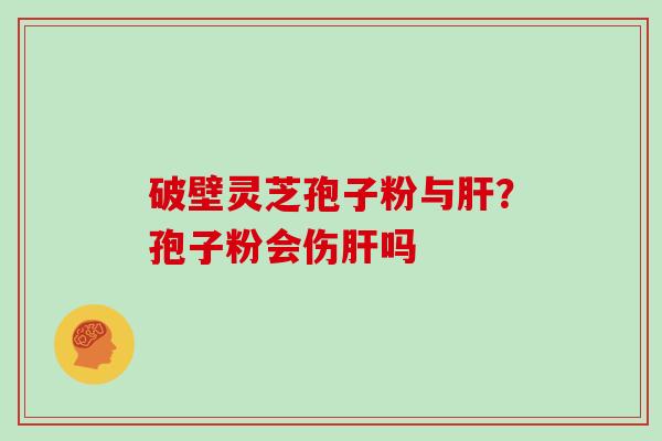 破壁灵芝孢子粉与？孢子粉会伤吗