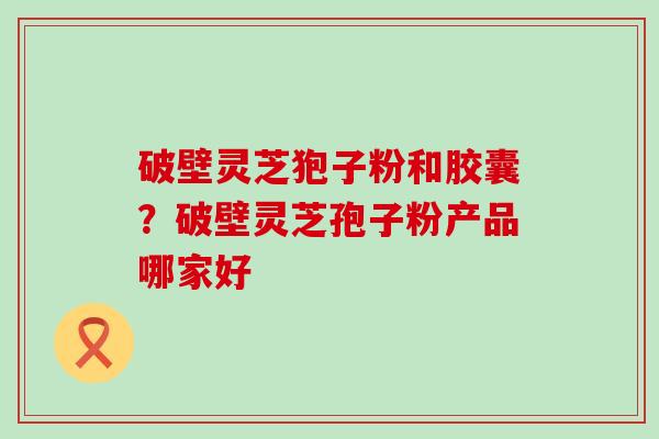 破壁灵芝狍子粉和胶囊？破壁灵芝孢子粉产品哪家好