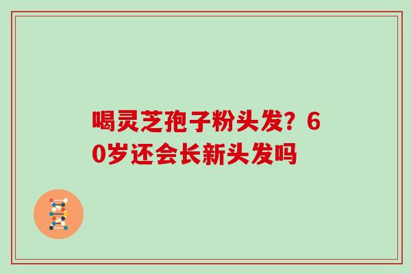 喝灵芝孢子粉头发？60岁还会长新头发吗