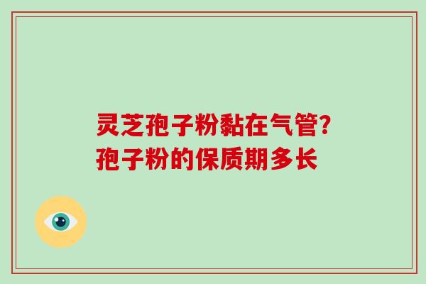 灵芝孢子粉黏在气管？孢子粉的保质期多长