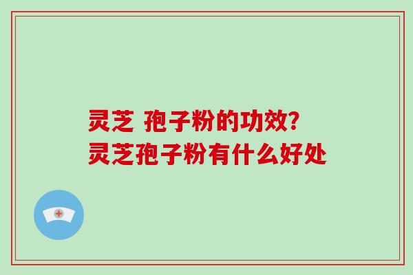 灵芝 孢子粉的功效？灵芝孢子粉有什么好处