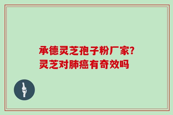 承德灵芝孢子粉厂家？灵芝对有奇效吗