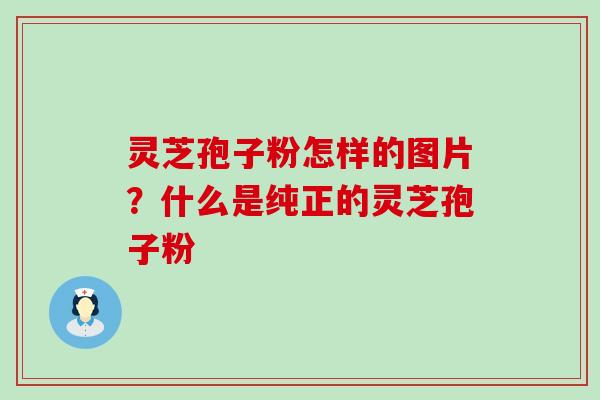 灵芝孢子粉怎样的图片？什么是纯正的灵芝孢子粉