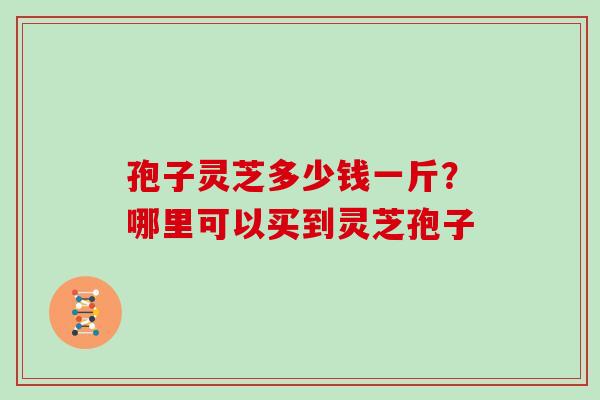 孢子灵芝多少钱一斤？哪里可以买到灵芝孢子