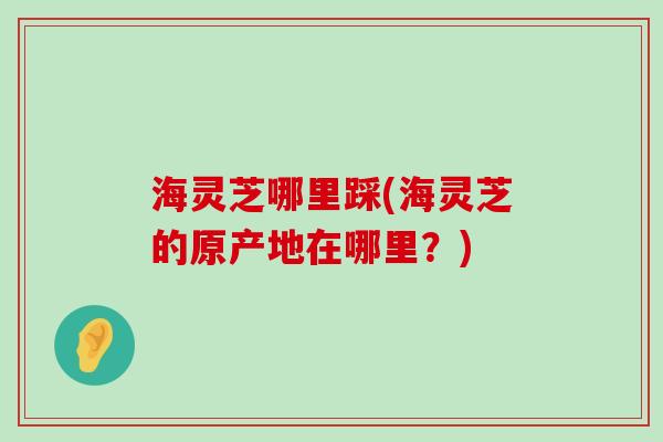 海灵芝哪里踩(海灵芝的原产地在哪里？)