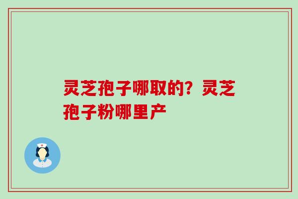 灵芝孢子哪取的？灵芝孢子粉哪里产