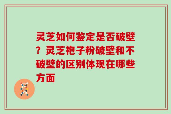 灵芝如何鉴定是否破壁？灵芝袍子粉破壁和不破壁的区别体现在哪些方面