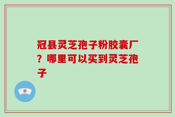 冠县灵芝孢子粉胶囊厂？哪里可以买到灵芝孢子