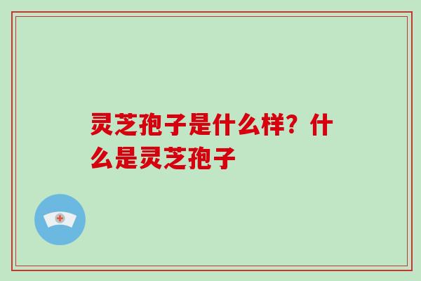 灵芝孢子是什么样？什么是灵芝孢子