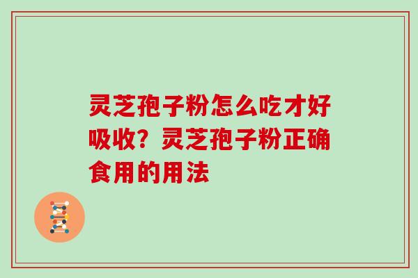 灵芝孢子粉怎么吃才好吸收？灵芝孢子粉正确食用的用法