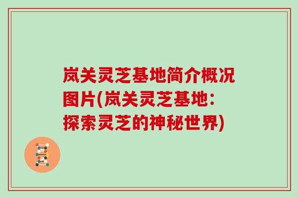 岚关灵芝基地简介概况图片(岚关灵芝基地：探索灵芝的神秘世界)