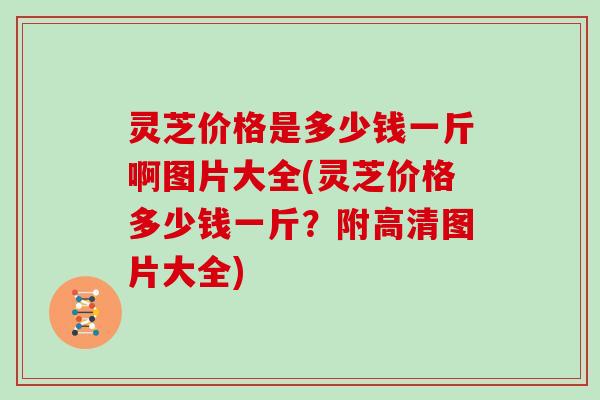 灵芝价格是多少钱一斤啊图片大全(灵芝价格多少钱一斤？附高清图片大全)