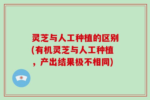 灵芝与人工种植的区别(有机灵芝与人工种植，产出结果极不相同)