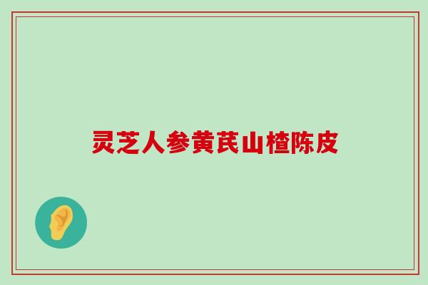 灵芝人参黄芪山楂陈皮