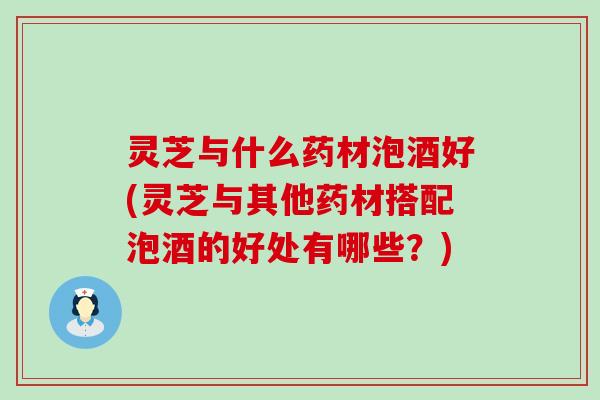 灵芝与什么药材泡酒好(灵芝与其他药材搭配泡酒的好处有哪些？)