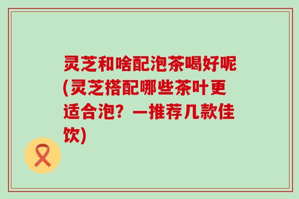 灵芝和啥配泡茶喝好呢(灵芝搭配哪些茶叶更适合泡？—推荐几款佳饮)