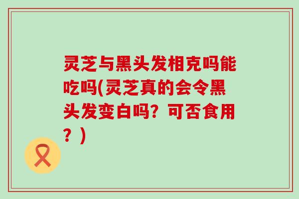 灵芝与黑头发相克吗能吃吗(灵芝真的会令黑头发变白吗？可否食用？)