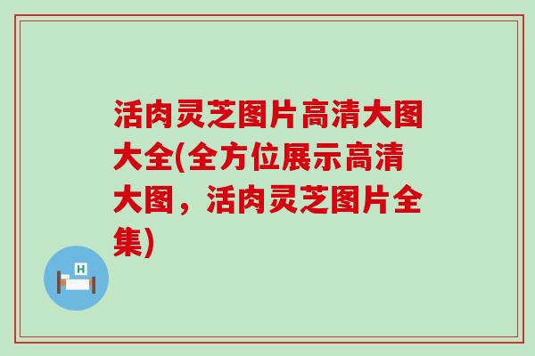 活肉灵芝图片高清大图大全(全方位展示高清大图，活肉灵芝图片全集)