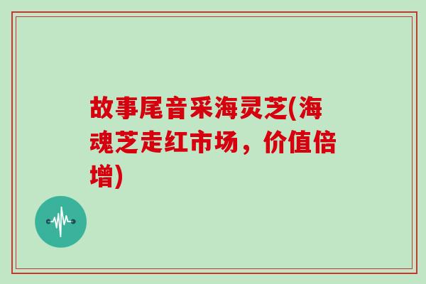 故事尾音采海灵芝(海魂芝走红市场，价值倍增)