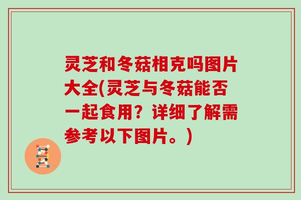 灵芝和冬菇相克吗图片大全(灵芝与冬菇能否一起食用？详细了解需参考以下图片。)