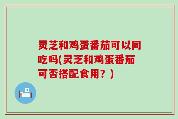 灵芝和鸡蛋番茄可以同吃吗(灵芝和鸡蛋番茄可否搭配食用？)