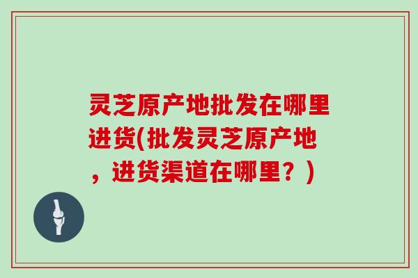 灵芝原产地批发在哪里进货(批发灵芝原产地，进货渠道在哪里？)