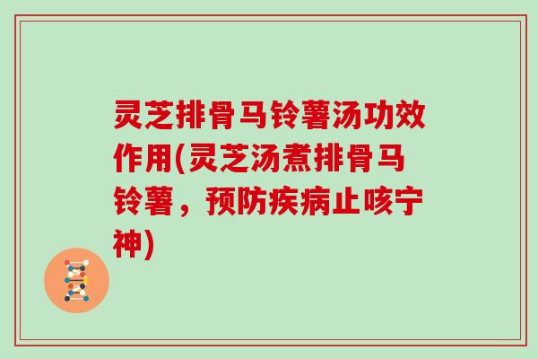 灵芝排骨马铃薯汤功效作用(灵芝汤煮排骨马铃薯，止咳宁神)