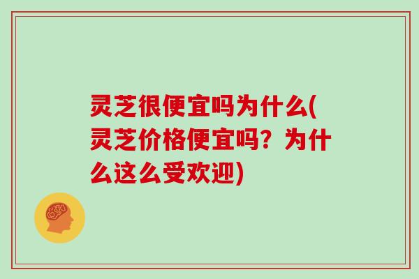 灵芝很便宜吗为什么(灵芝价格便宜吗？为什么这么受欢迎)