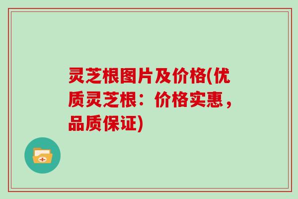 灵芝根图片及价格(优质灵芝根：价格实惠，品质保证)