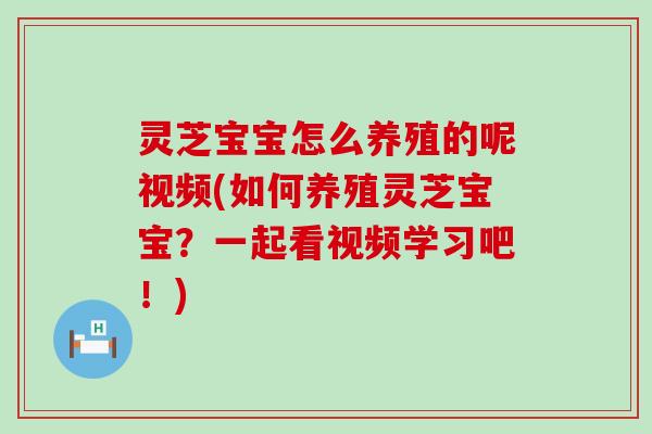 灵芝宝宝怎么养殖的呢视频(如何养殖灵芝宝宝？一起看视频学习吧！)