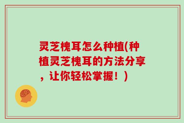 灵芝槐耳怎么种植(种植灵芝槐耳的方法分享，让你轻松掌握！)