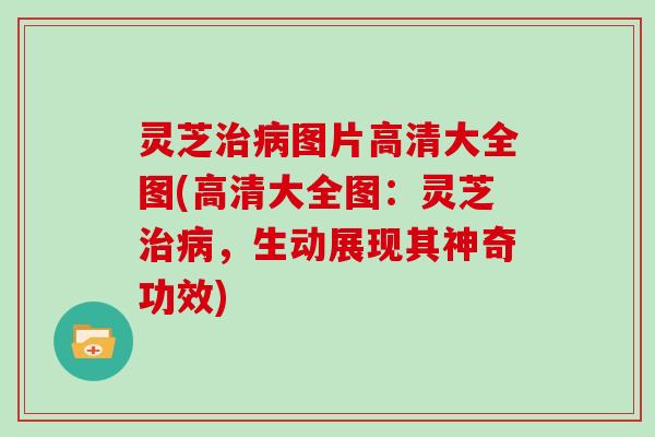 灵芝图片高清大全图(高清大全图：灵芝，生动展现其神奇功效)