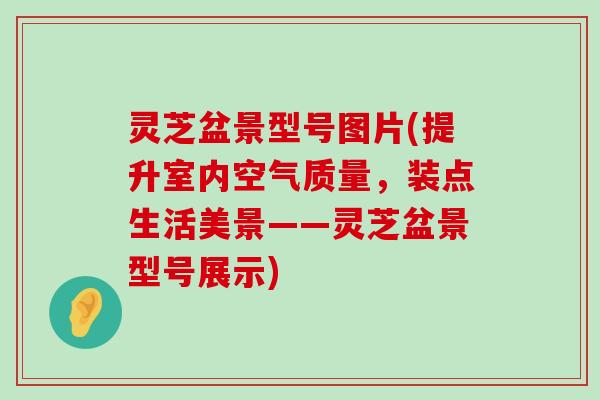 灵芝盆景型号图片(提升室内空气质量，装点生活美景——灵芝盆景型号展示)