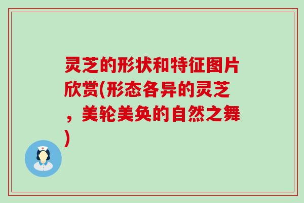 灵芝的形状和特征图片欣赏(形态各异的灵芝，美轮美奂的自然之舞)