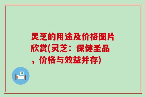 灵芝的用途及价格图片欣赏(灵芝：保健圣品，价格与效益并存)