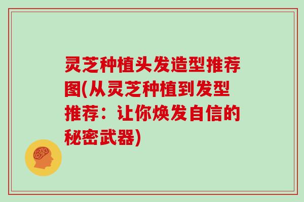 灵芝种植头发造型推荐图(从灵芝种植到发型推荐：让你焕发自信的秘密武器)