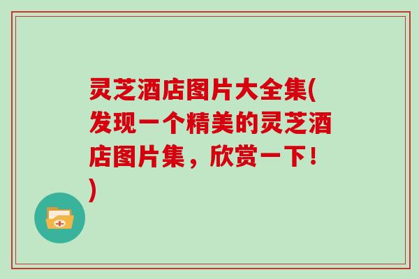 灵芝酒店图片大全集(发现一个精美的灵芝酒店图片集，欣赏一下！)