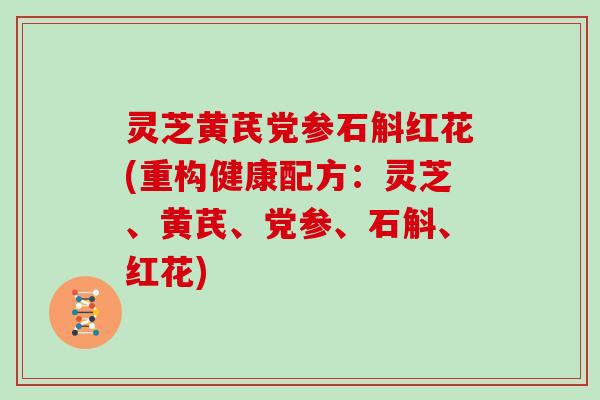 灵芝黄芪党参石斛红花(重构健康配方：灵芝、黄芪、党参、石斛、红花)