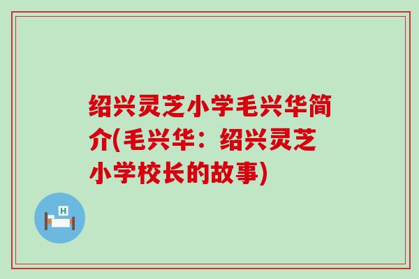 绍兴灵芝小学毛兴华简介(毛兴华：绍兴灵芝小学校长的故事)