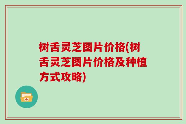 树舌灵芝图片价格(树舌灵芝图片价格及种植方式攻略)