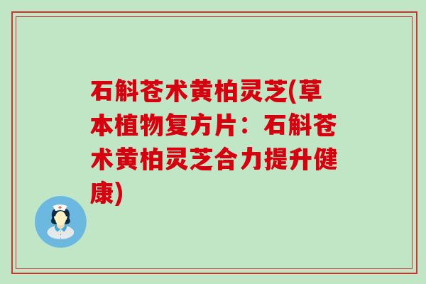 石斛苍术黄柏灵芝(草本植物复方片：石斛苍术黄柏灵芝合力提升健康)