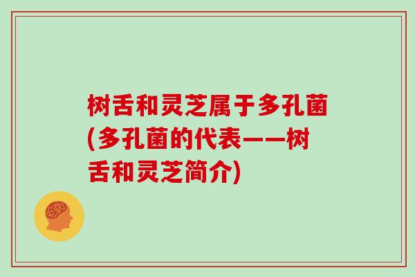 树舌和灵芝属于多孔菌(多孔菌的代表——树舌和灵芝简介)