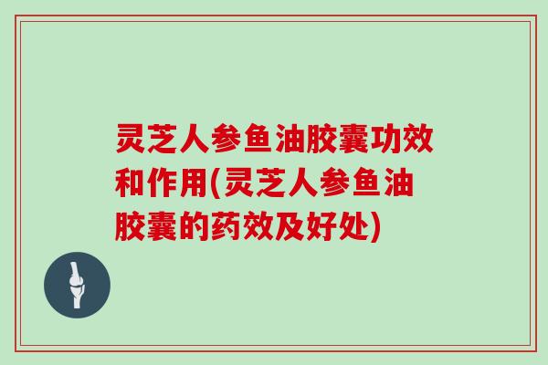 灵芝人参鱼油胶囊功效和作用(灵芝人参鱼油胶囊的及好处)