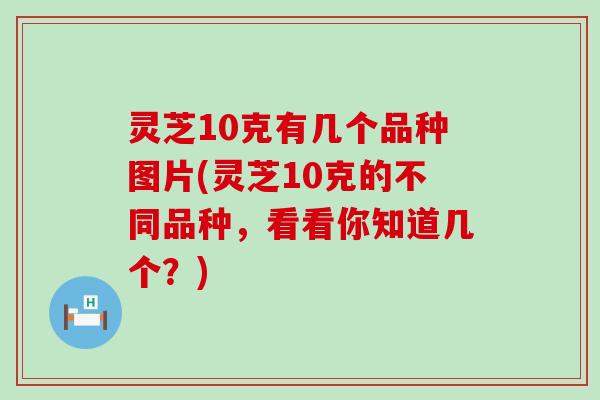 灵芝10克有几个品种图片(灵芝10克的不同品种，看看你知道几个？)