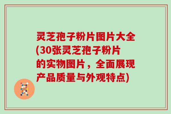 灵芝孢子粉片图片大全(30张灵芝孢子粉片的实物图片，全面展现产品质量与外观特点)